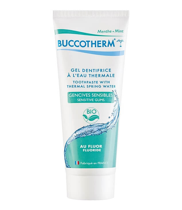 BUCCOTHERM | SENSITIVE GUMS TOOTHPASTE GEL WITH FLUORIDE ORGANIC CERTIFIED